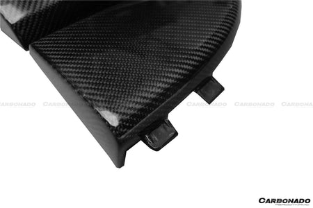 2014-2021 Mercedes Benz C217 S63/S65 AMG Coupe OE Style Carbon Fiber Rrar Bumper Caps - Carbonado Aero