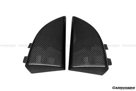 2014-2021 Mercedes Benz C217 S63/S65 AMG Coupe OE Style Carbon Fiber Rrar Bumper Caps - Carbonado Aero