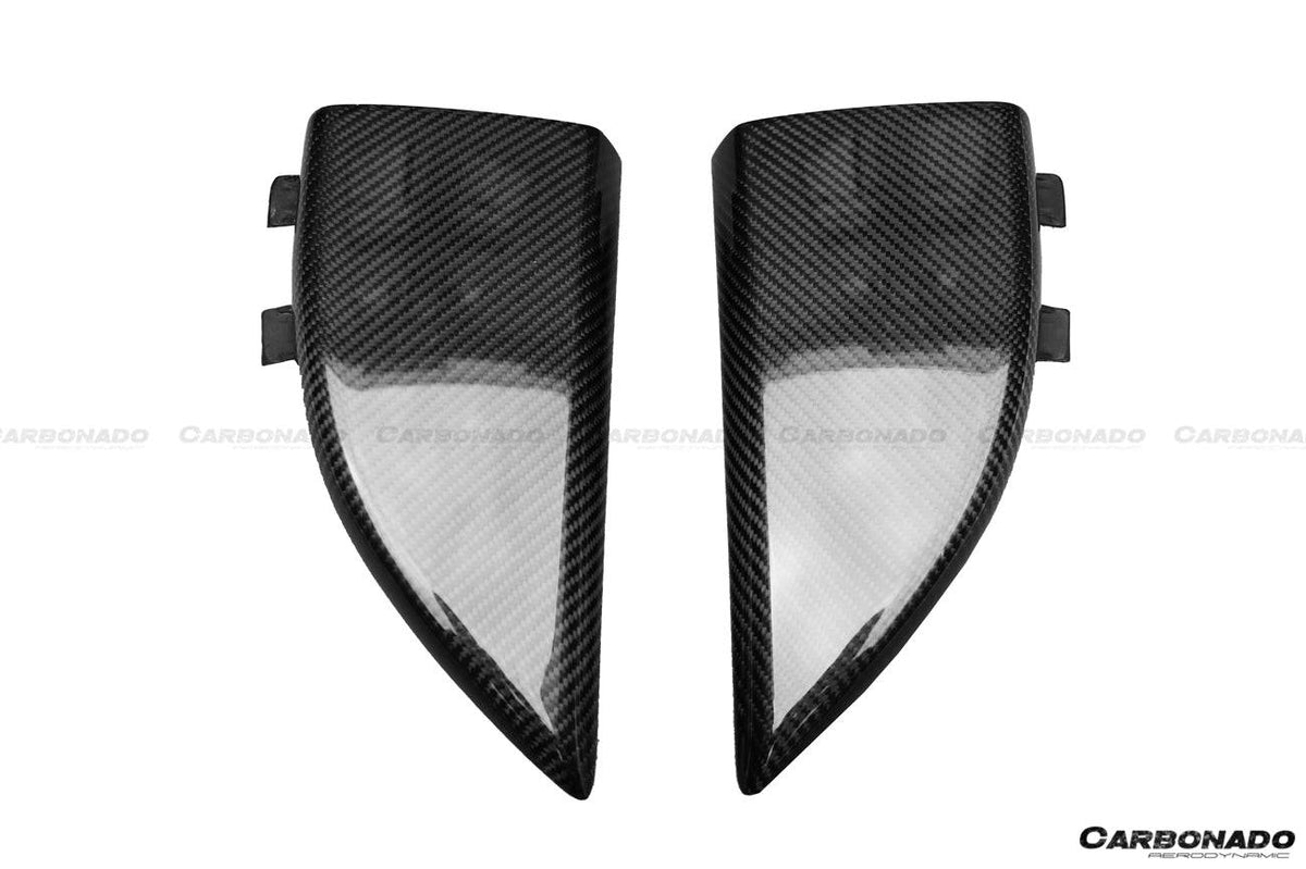 2014-2021 Mercedes Benz C217 S63/S65 AMG Coupe OE Style Carbon Fiber Rrar Bumper Caps - Carbonado Aero