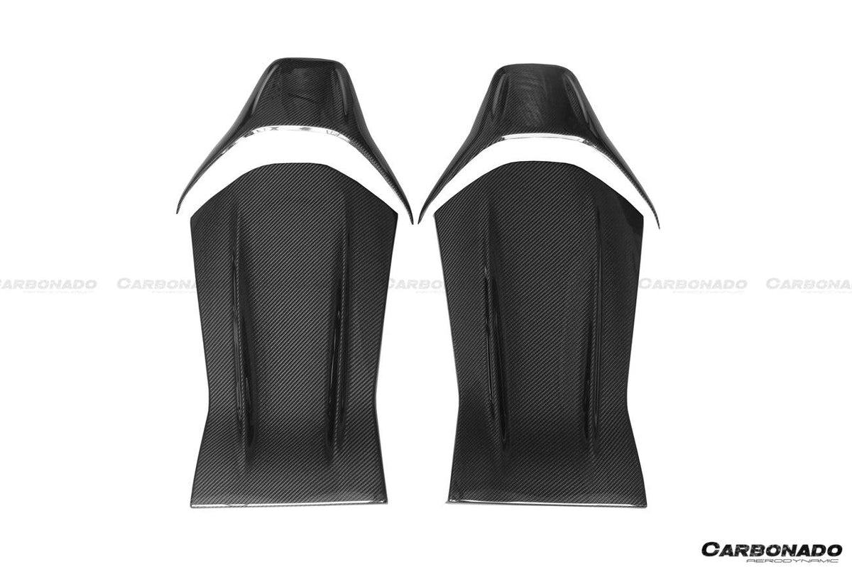 2015-2021 Mercedes Benz C63/S/CLA45/A45 AMG Sedan Carbon Fiber Seat-back Cover - Carbonado Aero