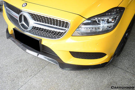 2014-2017 Mercedes Benz CLS Class W218 Sport BRS Style Front Lip (Not Fit AMG) - Carbonado Aero