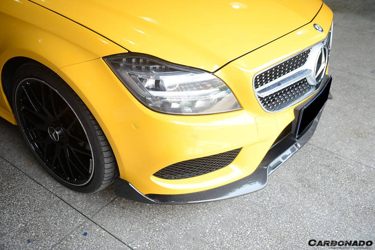 2014-2017 Mercedes Benz CLS Class W218 Sport BRS Style Front Lip (Not Fit AMG) - Carbonado Aero