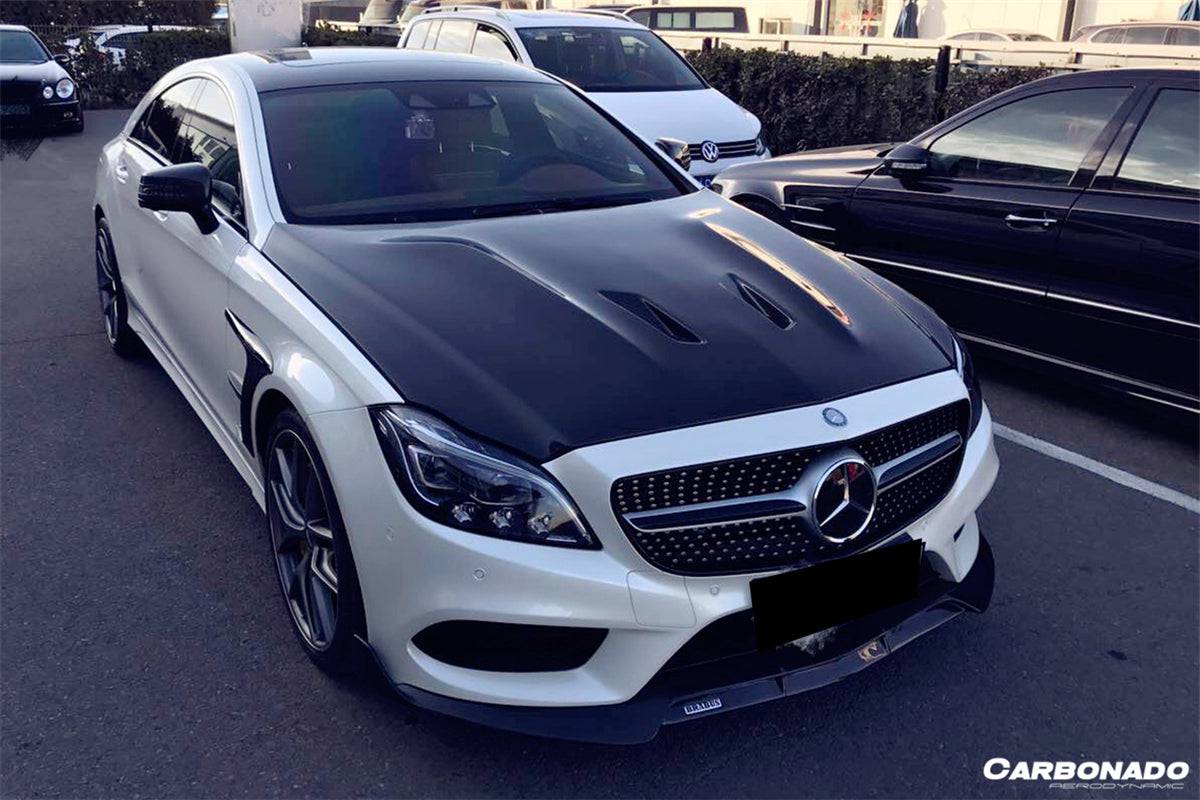 2011-2018 Mercedes Benz CLS W218 BK Style Hood - Carbonado Aero