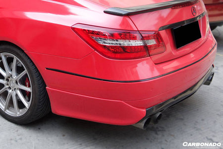 2010-2013 Mercedes Benz E Class W207 Coupe LS Style Rear Lip Caps - Carbonado Aero