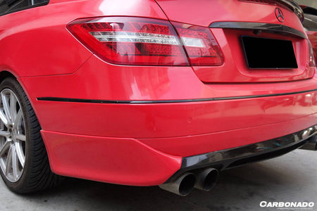 2010-2013 Mercedes Benz E Class W207 Coupe LS Style Rear Lip Caps - Carbonado Aero