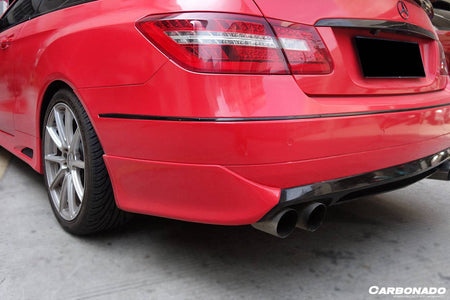 2010-2013 Mercedes Benz E Class W207 Coupe LS Style Rear Lip Caps - Carbonado Aero