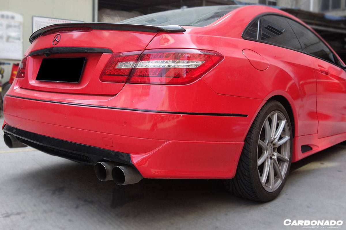 2010-2013 Mercedes Benz E Class W207 Coupe LS Style Rear Lip Caps - Carbonado Aero