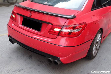 2010-2013 Mercedes Benz E Class W207 Coupe LS Style Rear Lip Caps - Carbonado Aero