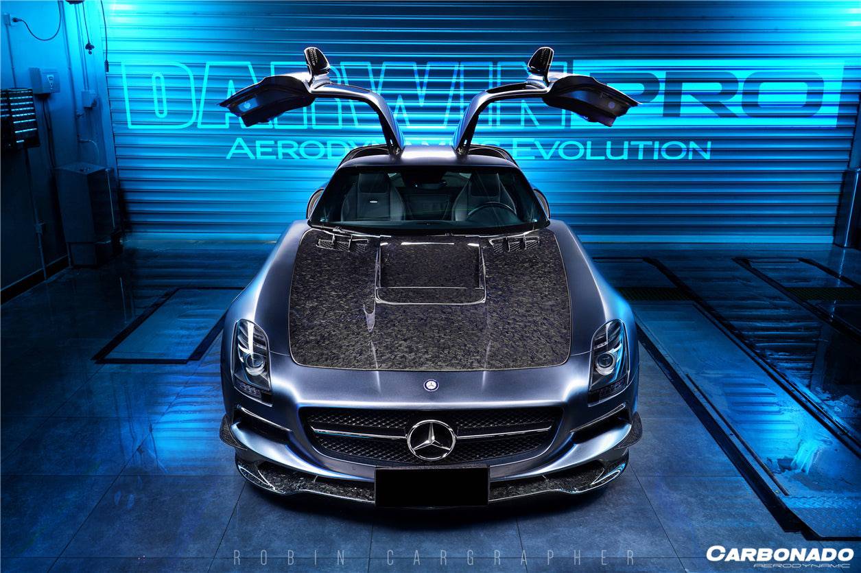 2010-2015 Mercedes Benz W197 SLS AMG BKSS Style Carbon Fiber Hood - Carbonado