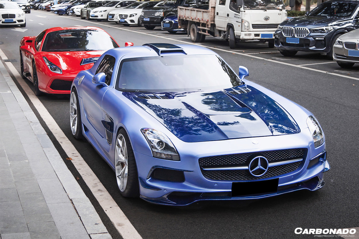 2010-2015 Mercedes Benz W197 SLS AMG BKSS Style Carbon Fiber Hood - Carbonado Aero