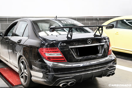 2008-2014 Mercedes Benz W204 C63 AMG C Class Sedan BK Style Trunk Spoiler - Carbonado Aero