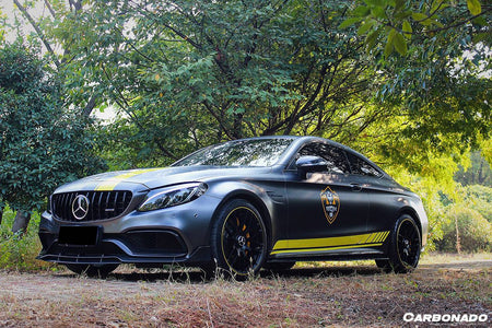 2015-2018 Mercedes Benz W205 C63/S AMG Coupe BR Style Front Lip - Carbonado Aero