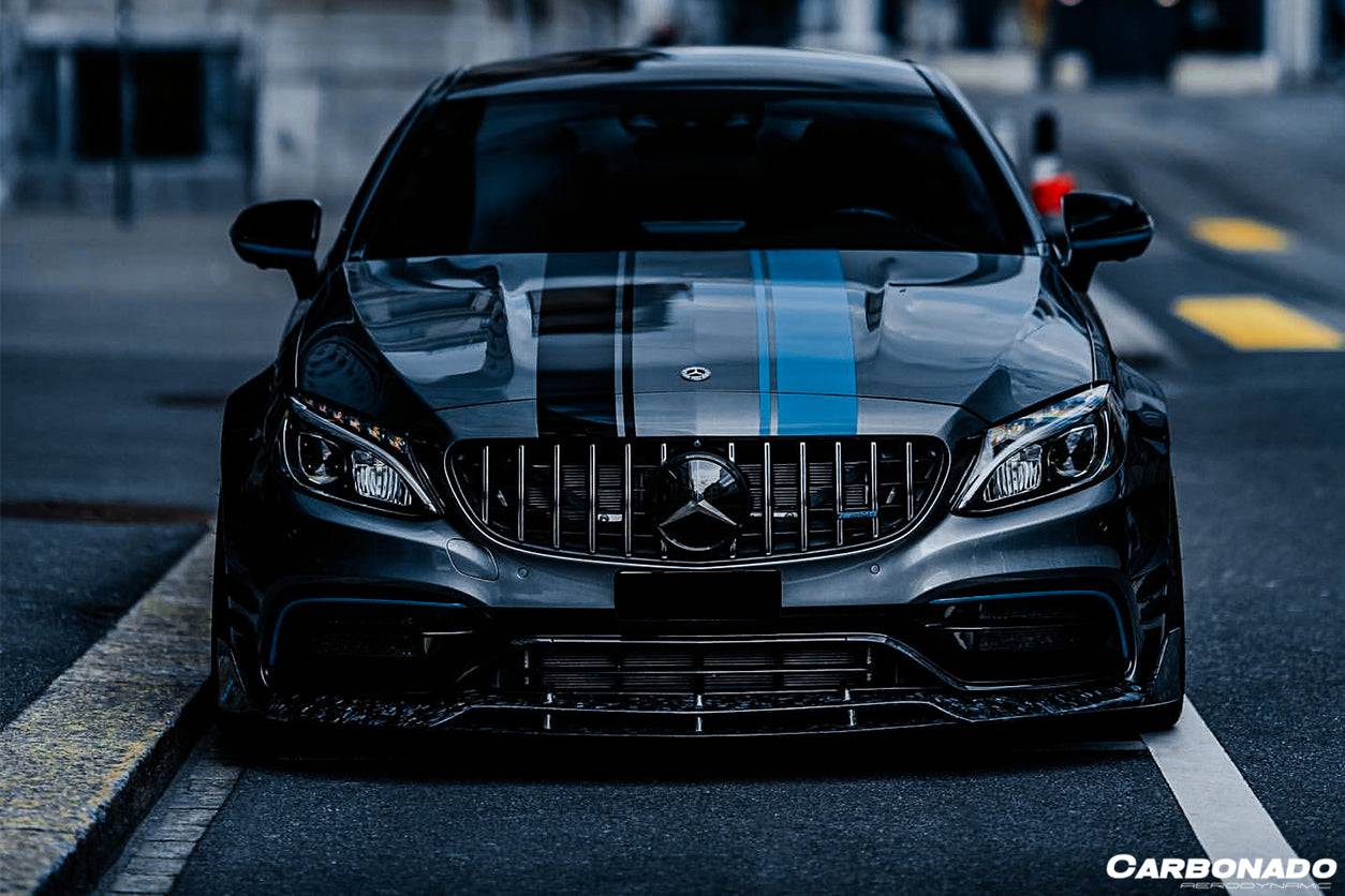 2015-2018 Mercedes Benz W205 C63/S AMG Coupe BR Style Front Lip - Carbonado Aero