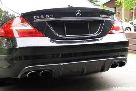 2006-2010 Mercedes Benz W219 CLS63 CLS55 AMG Carbon Fiber Rear Diffuser Lip - Carbonado Aero