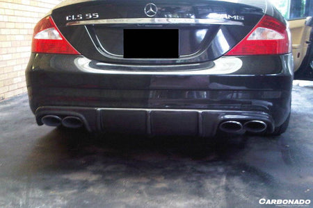 2006-2010 Mercedes Benz W219 CLS63 CLS55 AMG Carbon Fiber Rear Diffuser Lip - Carbonado Aero