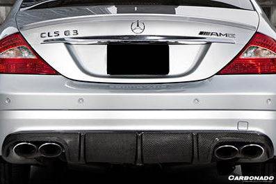 2006-2010 Mercedes Benz W219 CLS63 CLS55 AMG Carbon Fiber Rear Diffuser Lip - Carbonado Aero