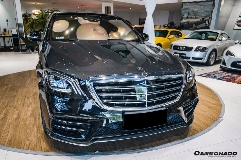 Alerón de maletero de fibra de carbono estilo Sedan RT para Mercedes Benz S63 S Class W222 2014-2020