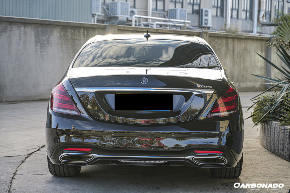 Alerón de maletero de fibra de carbono estilo Sedan RT para Mercedes Benz S63 S Class W222 2014-2020