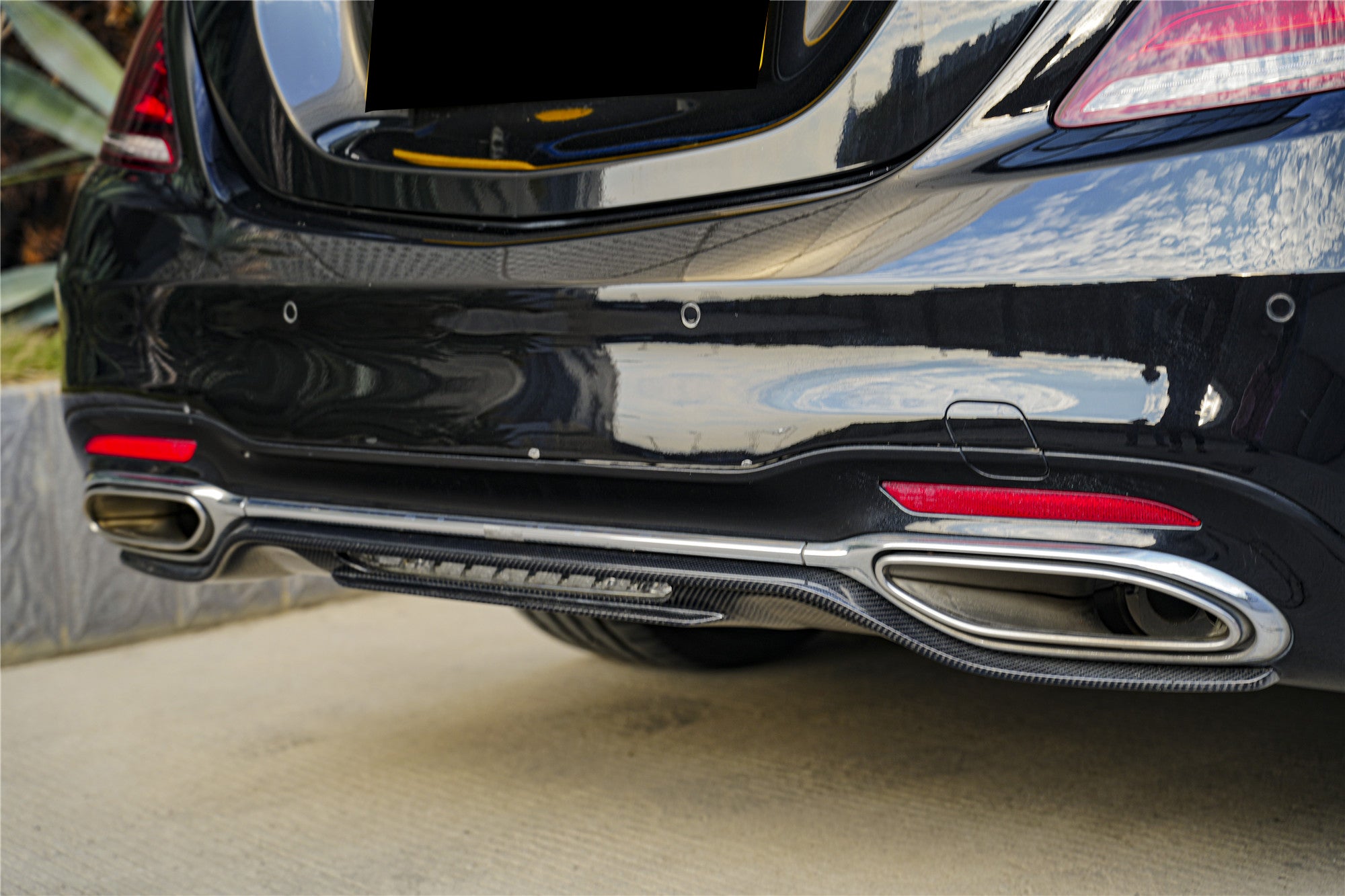 W222 Rear Diffuser 2018-2020 Mercedes Benz W222 Facelift Sedan IA Style Rear Diffuser | F ...