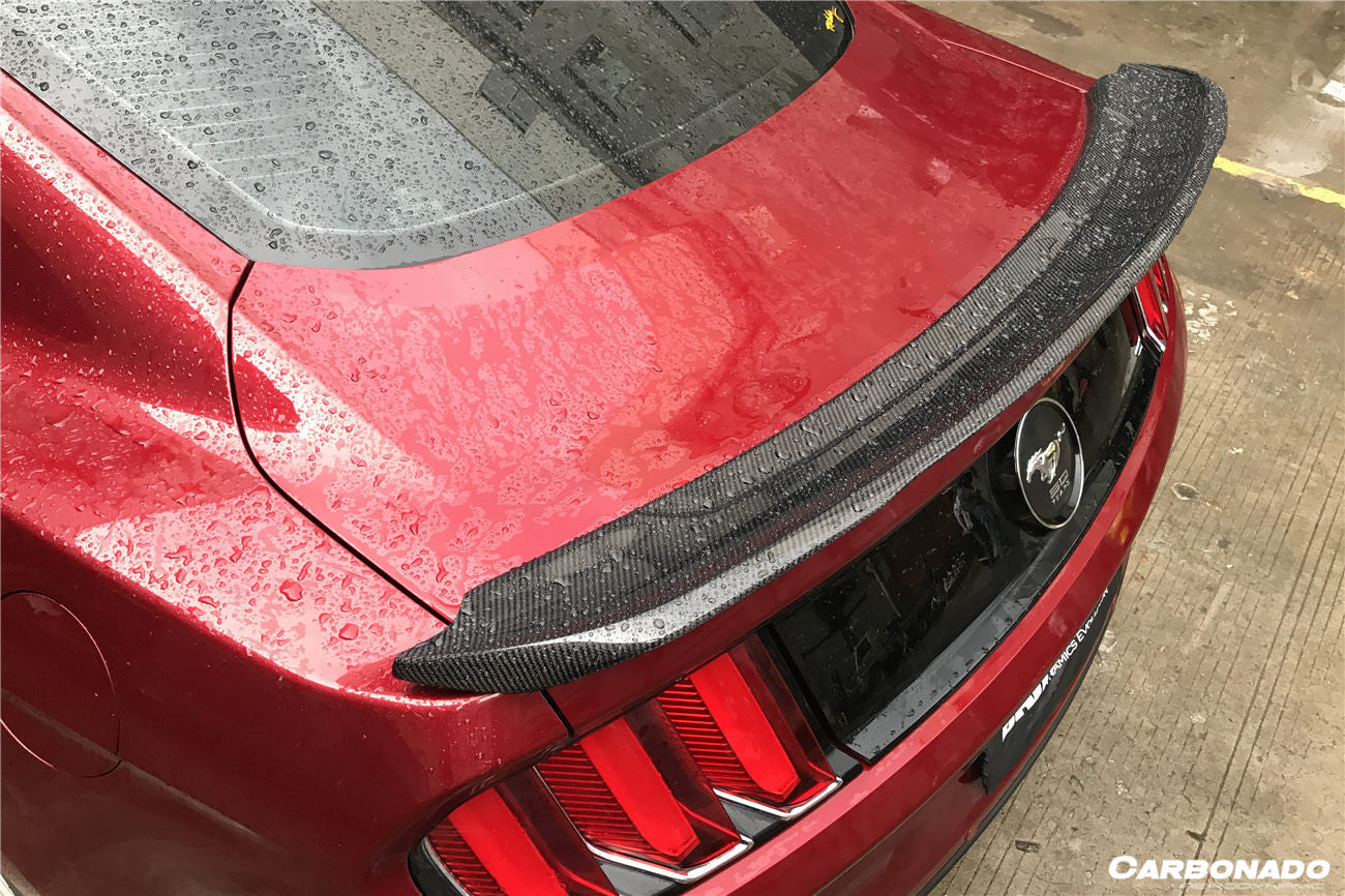 2014-2023 Ford Mustang BM Style Carbon Fiber Trunk Spoiler - Carbonado Aero