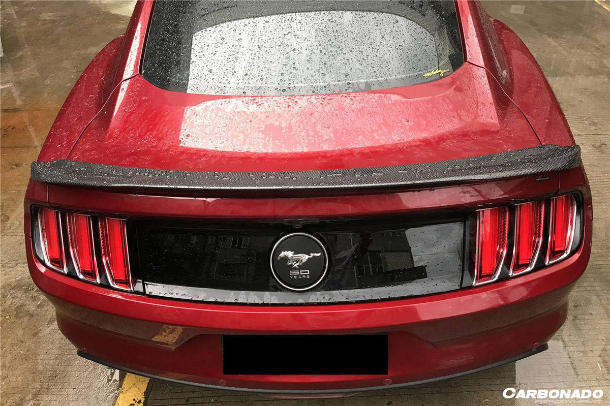 2014-2023 Ford Mustang BM Style Carbon Fiber Trunk Spoiler - Carbonado Aero