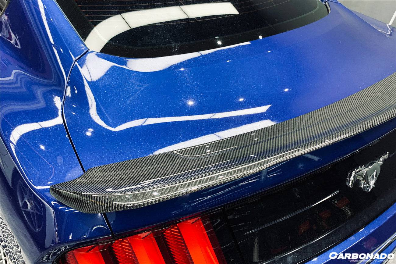 2014-2023 Ford Mustang BM Style Carbon Fiber Trunk Spoiler - Carbonado Aero