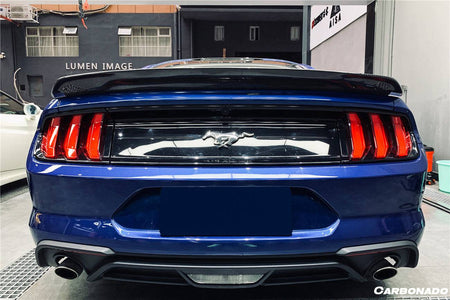 2014-2023 Ford Mustang BM Style Carbon Fiber Trunk Spoiler - Carbonado Aero