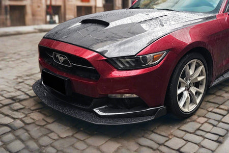 2014-2017 Ford Mustang HY Style Carbon Fiber Front Lip - Carbonado Aero