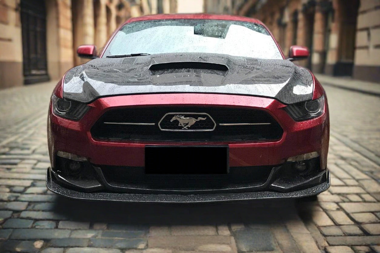 2014-2017 Ford Mustang HY Style Carbon Fiber Front Lip - Carbonado Aero