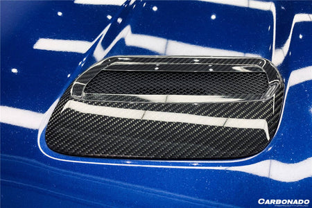 2018-2023 Ford Mustang OEM Style Carbon Fiber Hood Vents - Carbonado Aero