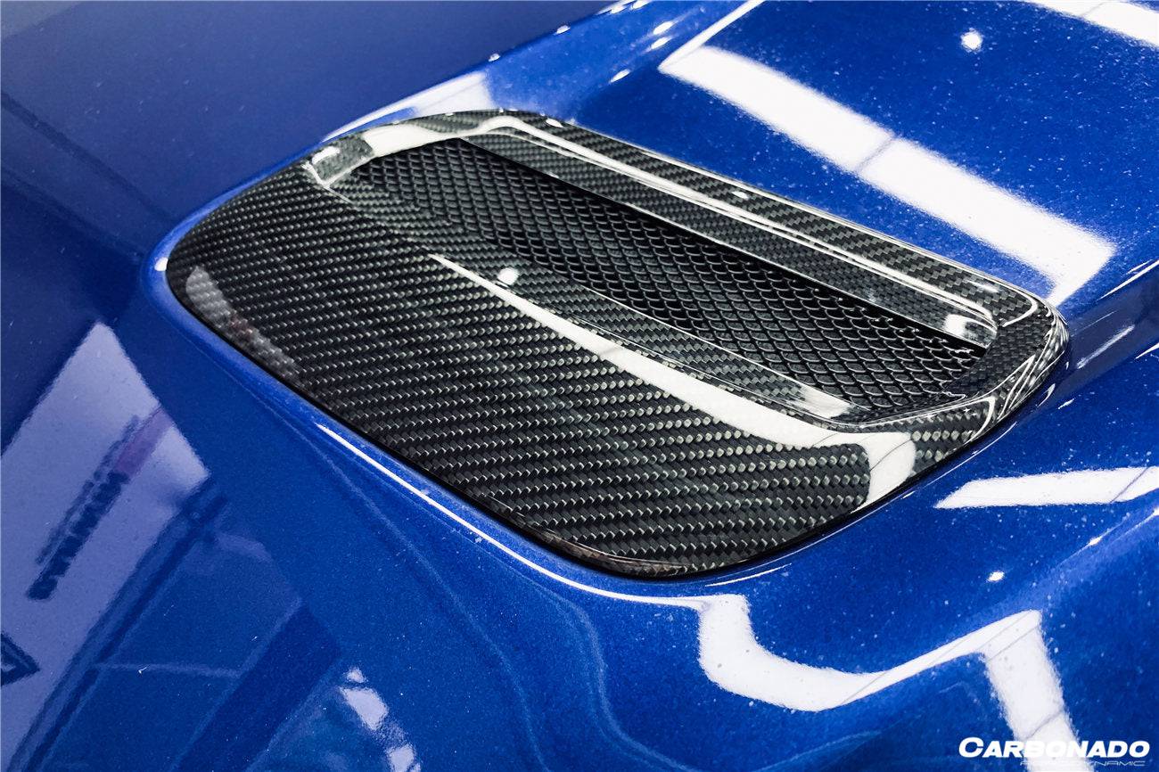 2018-2023 Ford Mustang OEM Style Carbon Fiber Hood Vents - Carbonado Aero