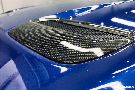 2018-2023 Ford Mustang OEM Style Carbon Fiber Hood Vents - Carbonado Aero