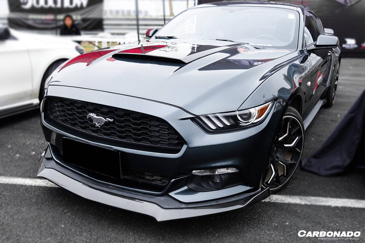 2014-2017 Ford Mustang Rsh Style Carbon Fiber Front Lip - Carbonado Aero