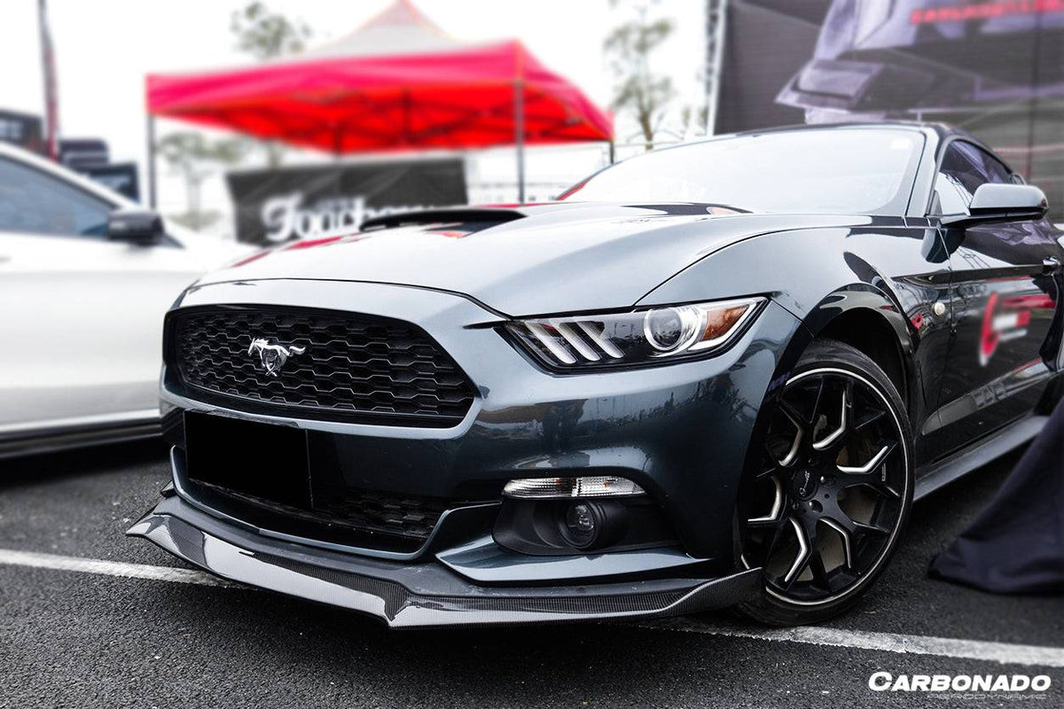 2014-2017 Ford Mustang Rsh Style Carbon Fiber Front Lip - Carbonado Aero