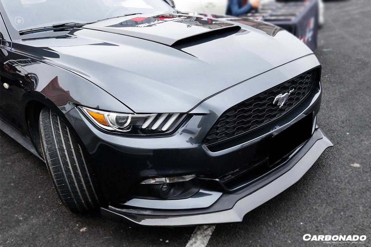 2014-2017 Ford Mustang Rsh Style Carbon Fiber Front Lip - Carbonado Aero