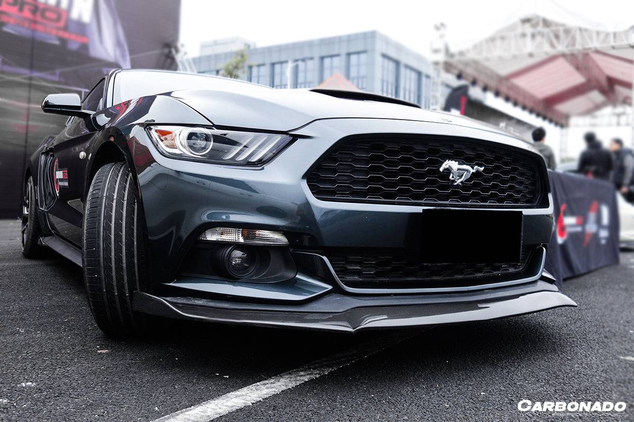 2014-2017 Ford Mustang Rsh Style Carbon Fiber Front Lip - Carbonado Aero