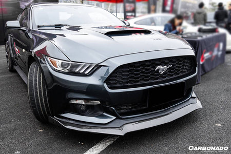 2015-2017 Ford Mustang Rsh Style Carbon Fiber Front Lip - Carbonado