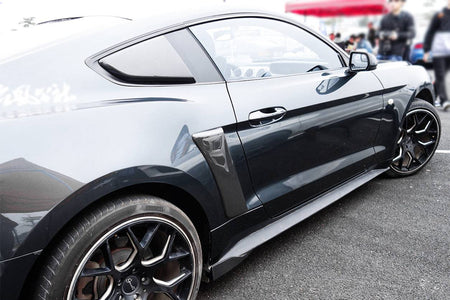 2014-2017 Ford Mustang Rsh Style Quarter Window Scoops - Carbonado