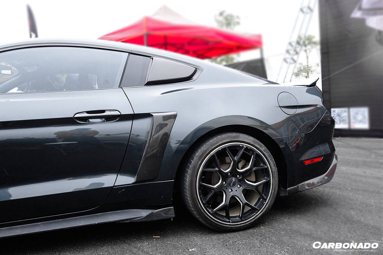 2014-2017 Ford Mustang Rsh Style Quarter Window Scoops - Carbonado Aero