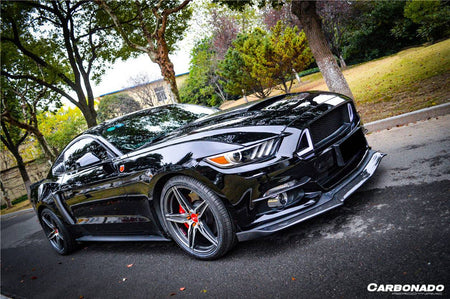 2014-2017 Ford Mustang Rsh Style Carbon Fiber Front Lip - Carbonado Aero