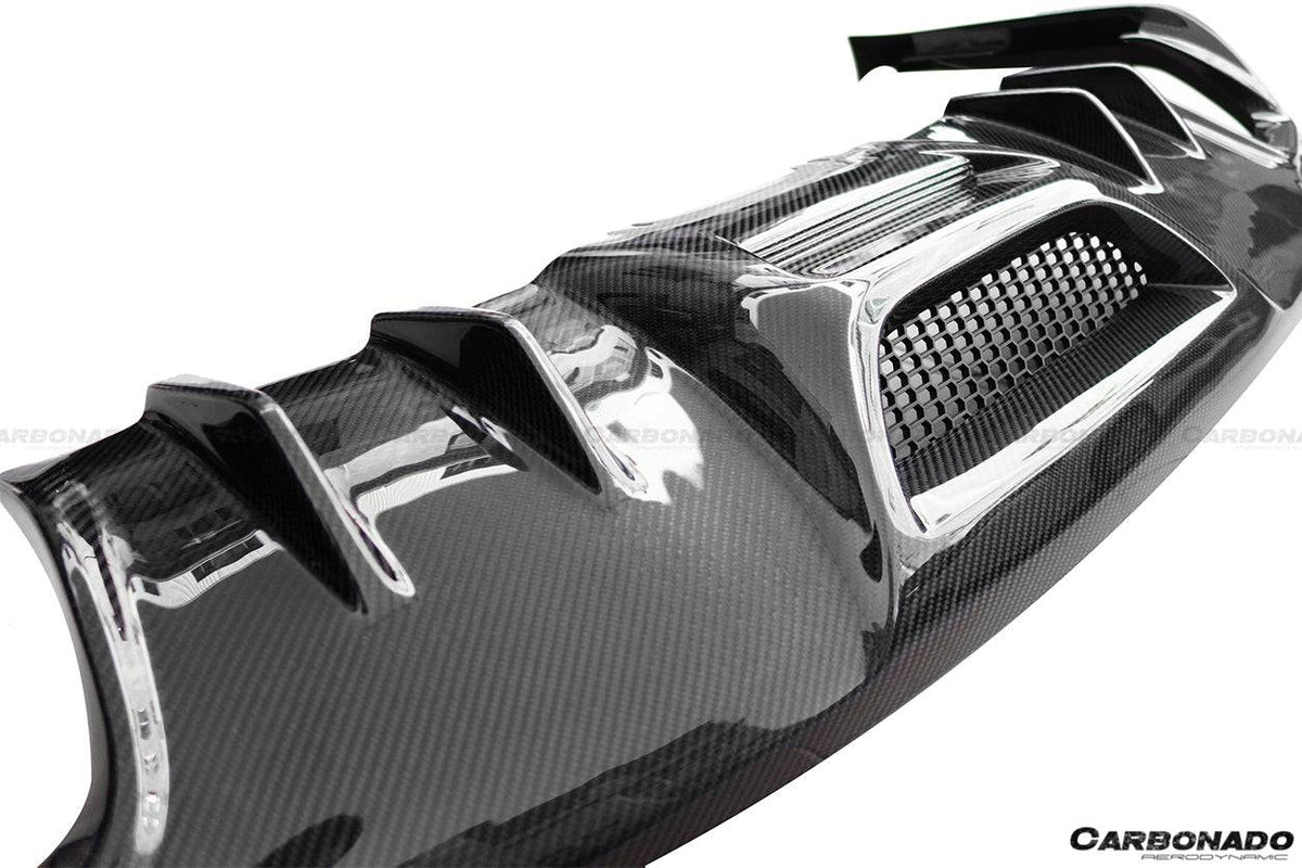 2014-2017 Ford Mustang Rsh Style Carbon Fiber Rear Lip - Carbonado Aero