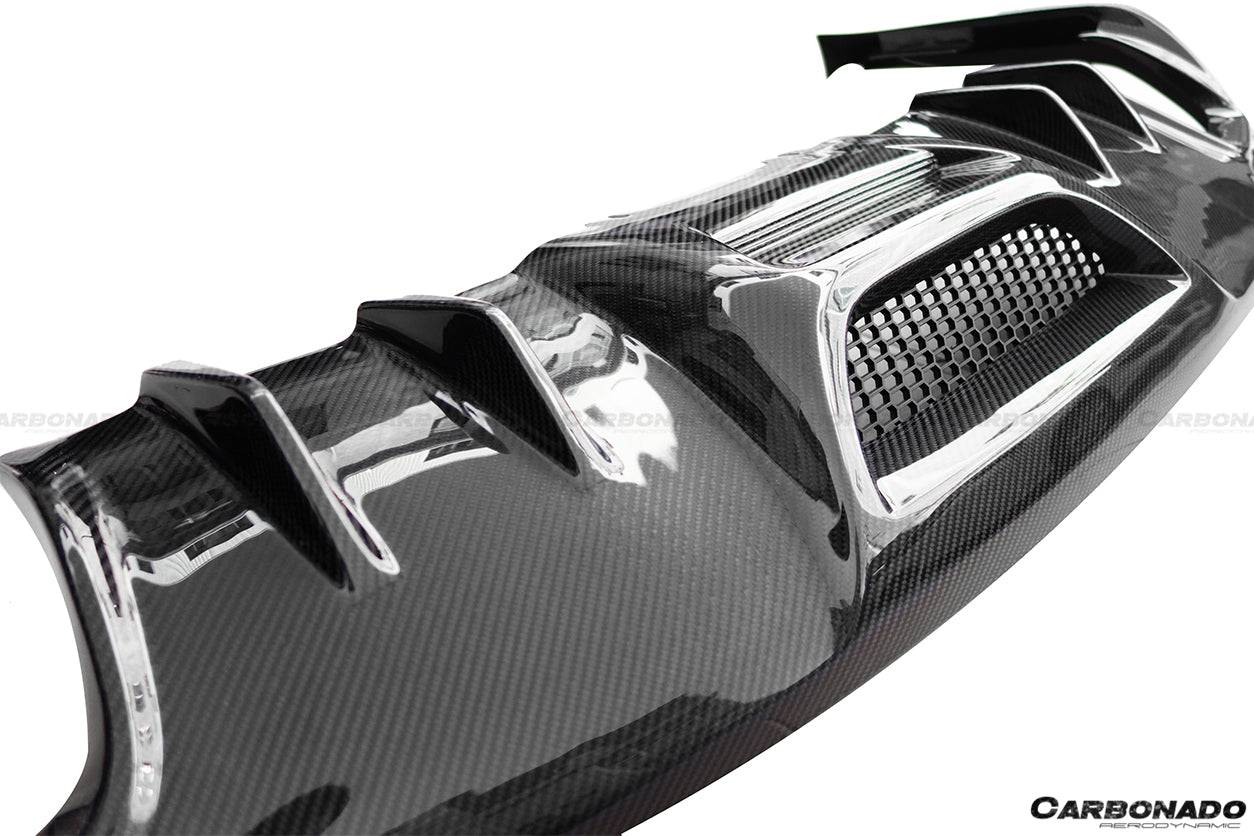 2014-2017 Ford Mustang Rsh Style Carbon Fiber Rear Lip - Carbonado Aero