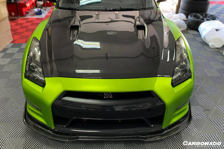 2008-2016 Nissan GTR R35 CBA/DBA BSE Style Carbon Fiber Hood - Carbonado Aero