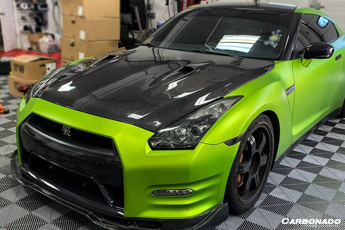 2008-2016 Nissan GTR R35 CBA/DBA BSE Style Carbon Fiber Hood - Carbonado Aero