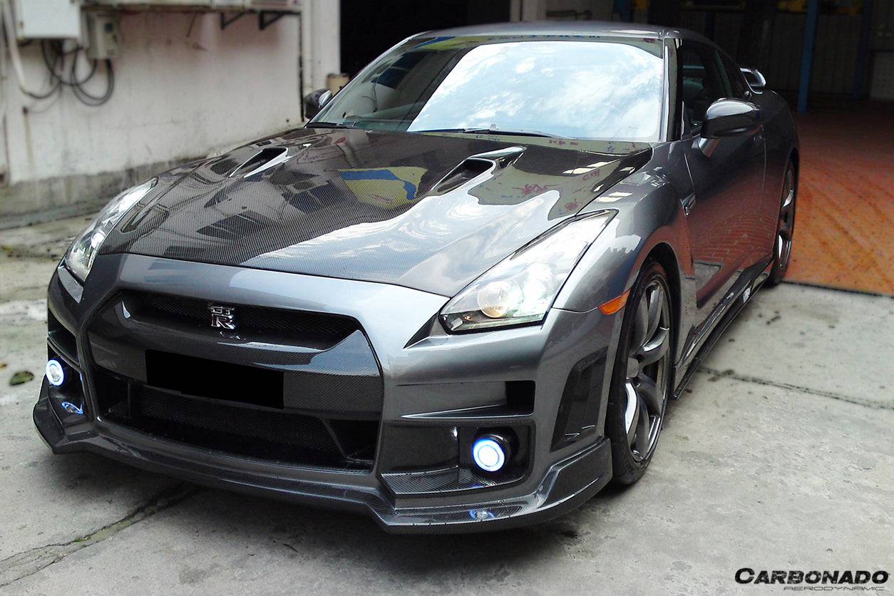 2008-2016 Nissan GTR R35 CBA/DBA BSE Style Carbon Fiber Hood - Carbonado Aero