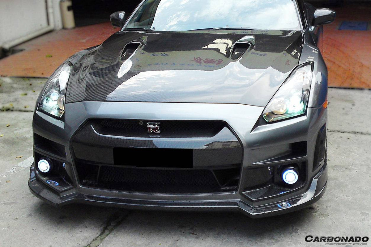 2008-2016 Nissan GTR R35 CBA/DBA BSE Style Carbon Fiber Hood - Carbonado Aero