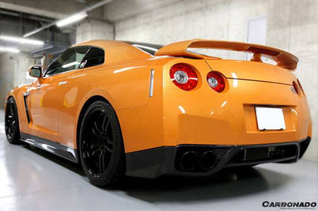 2008-2011 Nissan GTR R35 CBA ZEL Style Carbon Fiber Rear Lip - Carbonado