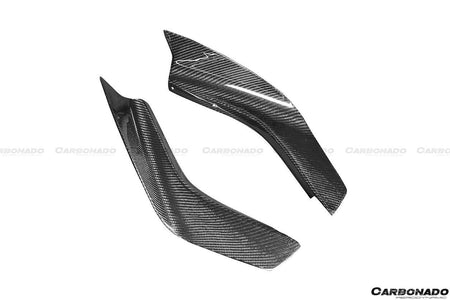 2012-2016 Nissan GTR R35 DBA Mines Style Carbon Fiber Front Canards - Carbonado Aero