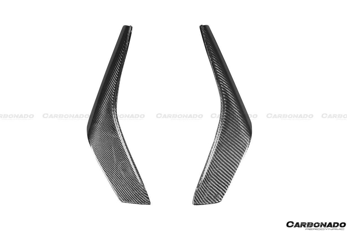 2012-2016 Nissan GTR R35 DBA Mines Style Carbon Fiber Front Canards - Carbonado Aero