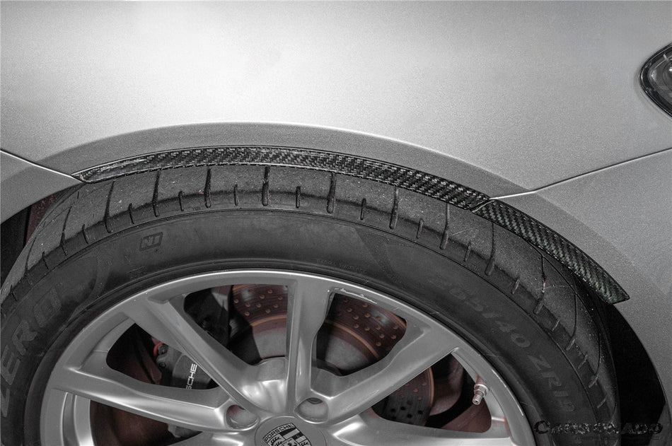 2017-2025 Porsche 718 Cayman Boxster GT4RS Style Autoclave Carbon Fiber Rear Fender Flare 4pcs